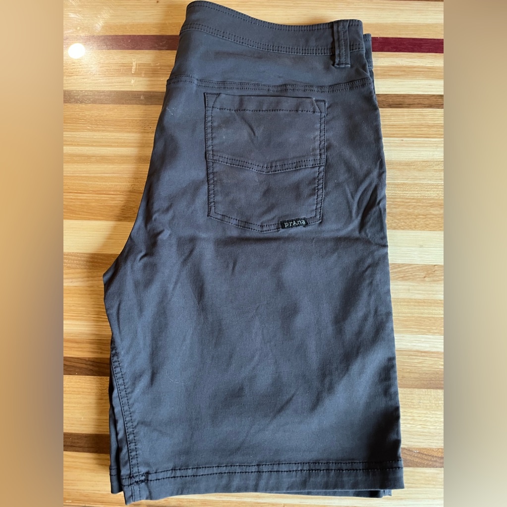 Dark Grey Prana Mens 36 Shorts